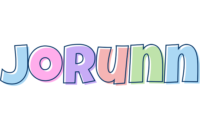 Jorunn pastel logo