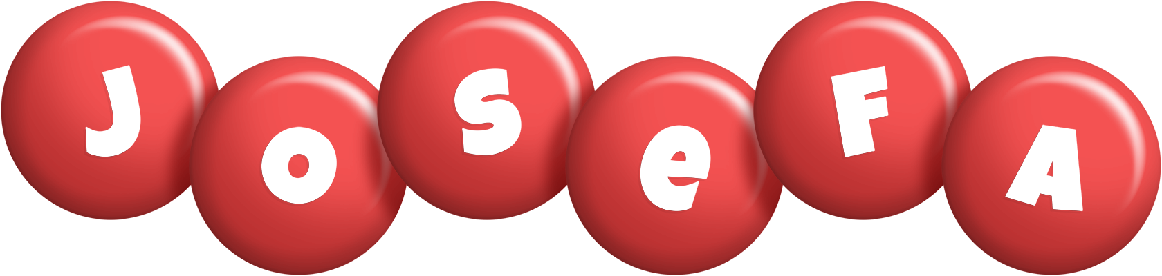 Josefa candy-red logo
