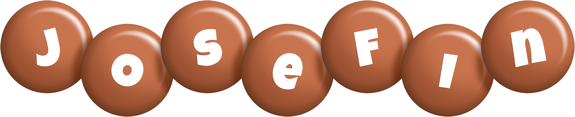Josefin candy-brown logo