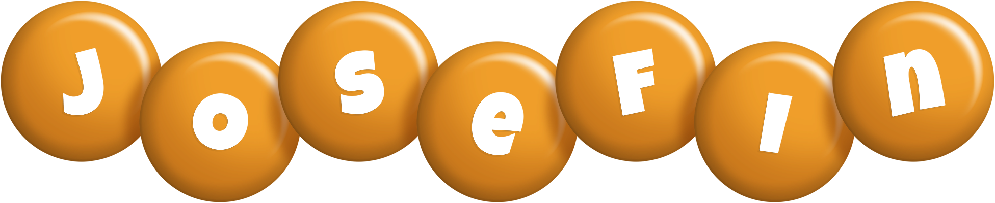 Josefin candy-orange logo