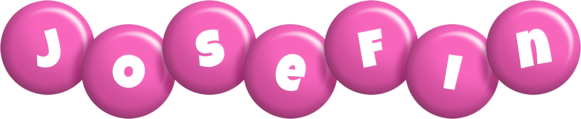 Josefin candy-pink logo