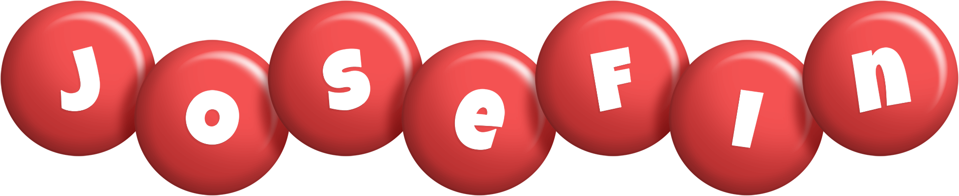 Josefin candy-red logo