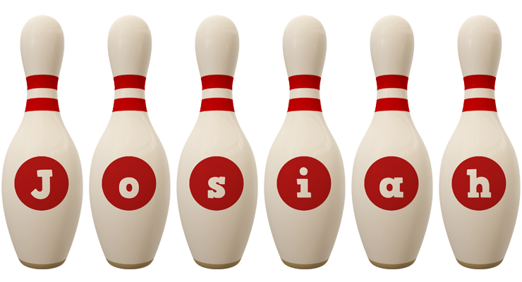 Josiah bowling-pin logo