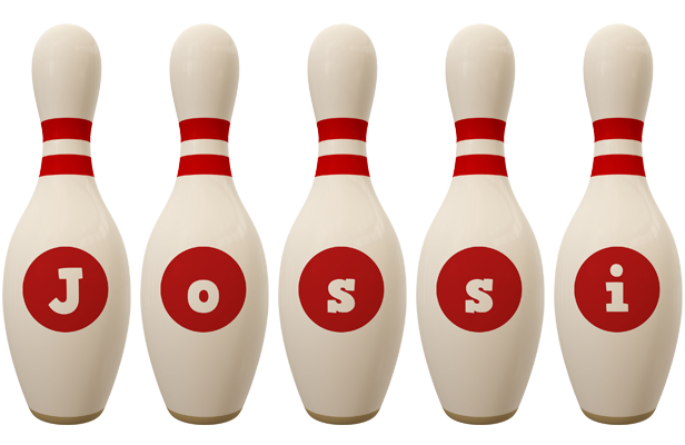 Jossi bowling-pin logo