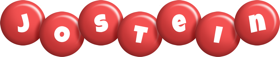 Jostein candy-red logo
