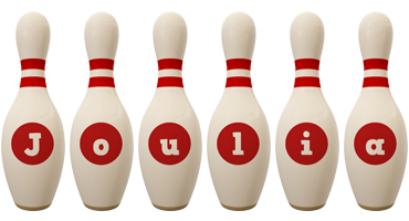 Joulia bowling-pin logo