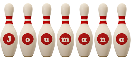 Joumana bowling-pin logo