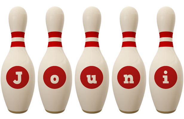 Jouni bowling-pin logo