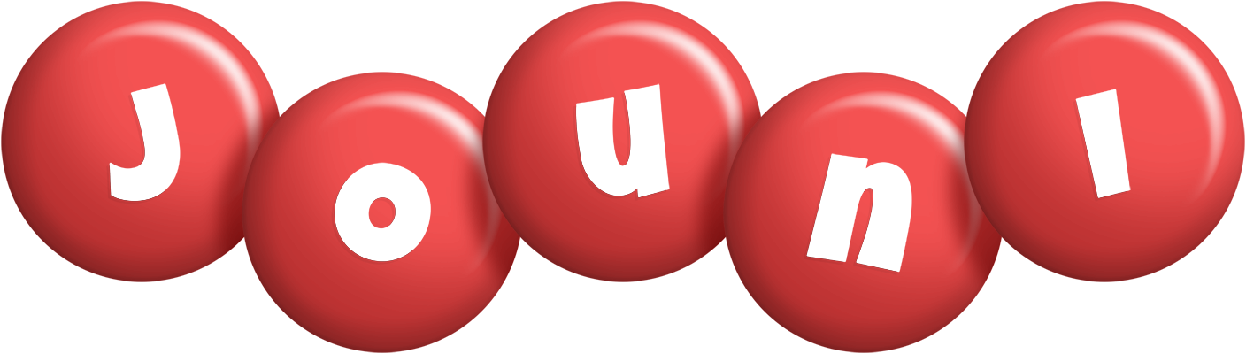 Jouni candy-red logo