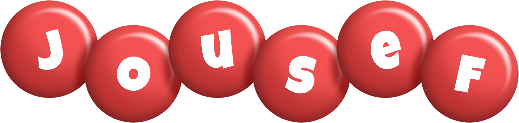 Jousef candy-red logo