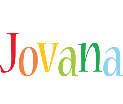 Jovana birthday logo