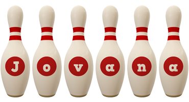 Jovana bowling-pin logo