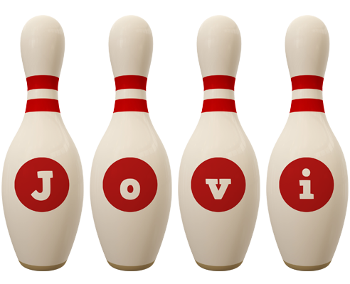 Jovi bowling-pin logo