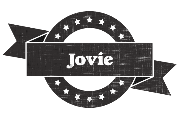 Jovie grunge logo