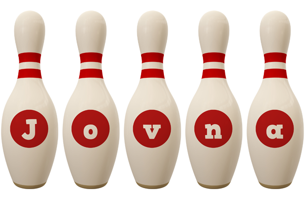 Jovna bowling-pin logo