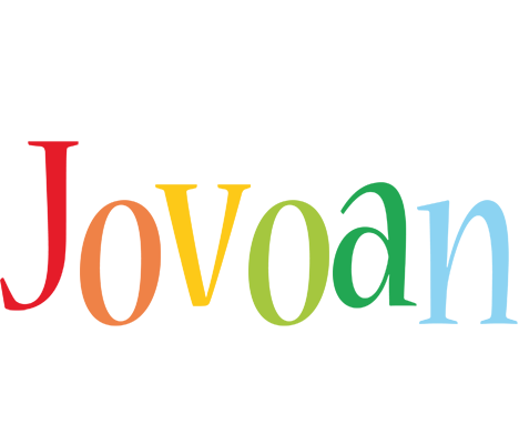 Jovoan birthday logo