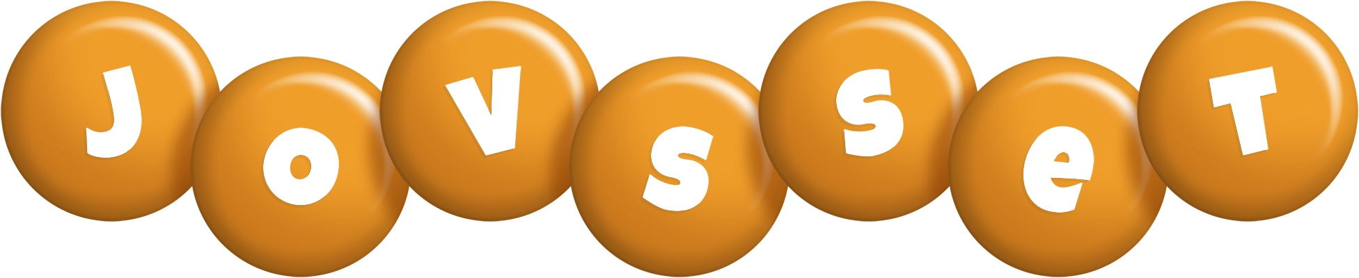 Jovsset candy-orange logo