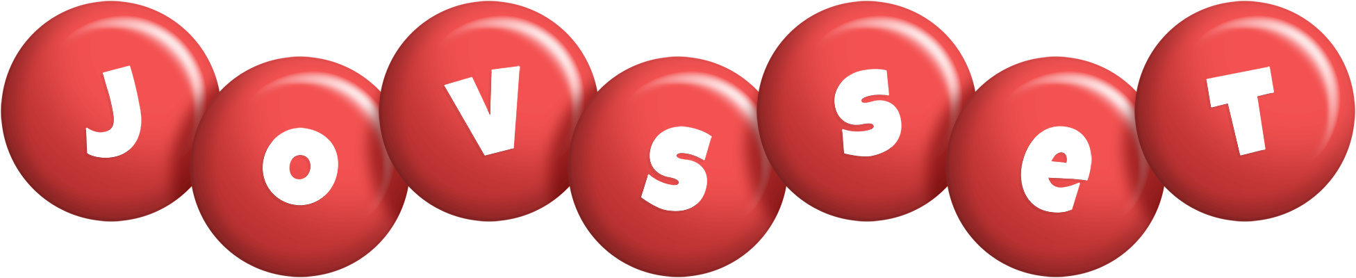 Jovsset candy-red logo