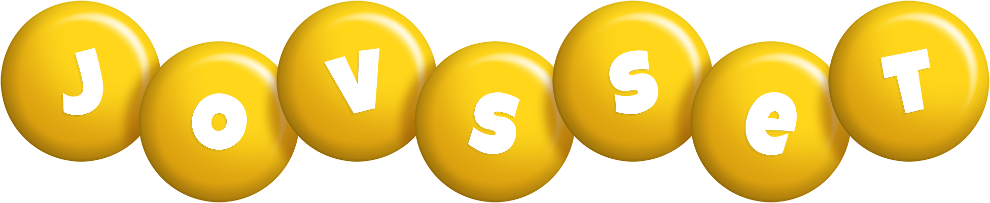 Jovsset candy-yellow logo