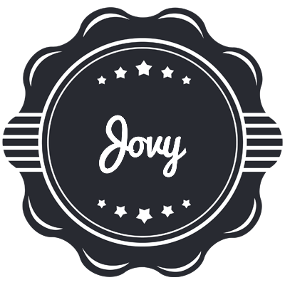Jovy badge logo