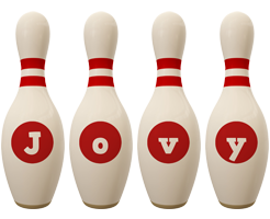 Jovy bowling-pin logo