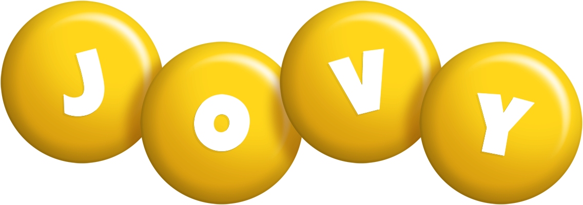 Jovy candy-yellow logo