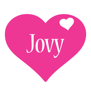 Jovy love-heart logo