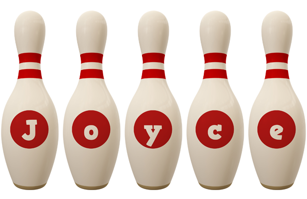 Joyce bowling-pin logo