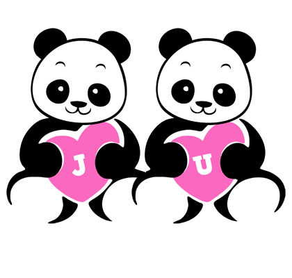 Ju love-panda logo