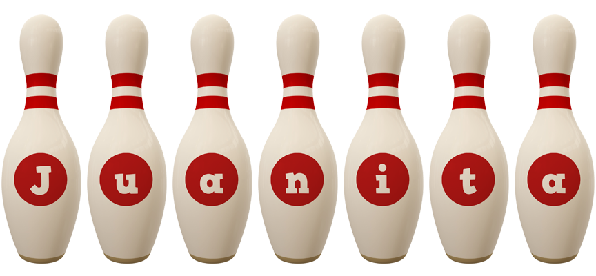 Juanita bowling-pin logo