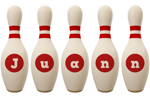 Juann bowling-pin logo