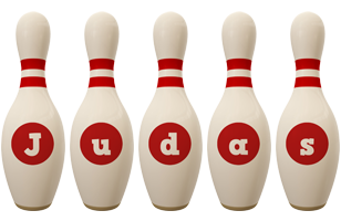 Judas bowling-pin logo