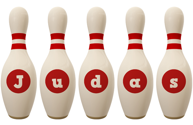 Judas bowling-pin logo