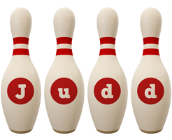 Judd bowling-pin logo