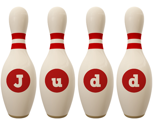 Judd bowling-pin logo