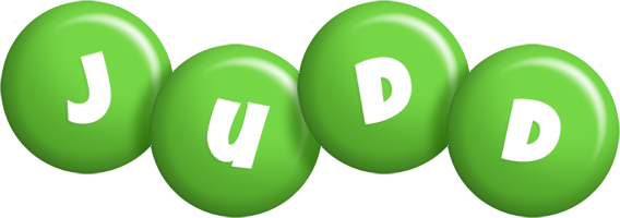 Judd candy-green logo