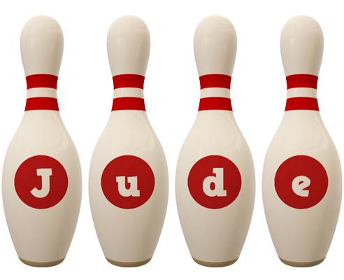 Jude bowling-pin logo