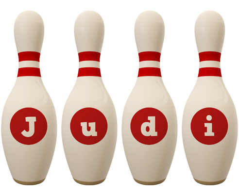 Judi bowling-pin logo