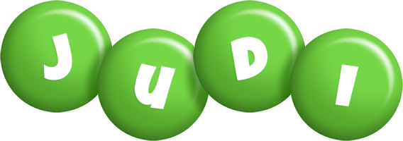 Judi candy-green logo