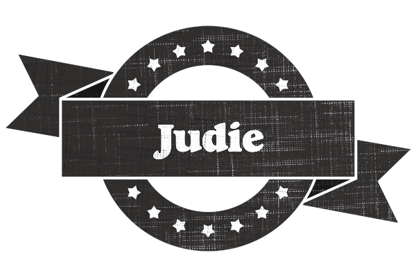 Judie grunge logo