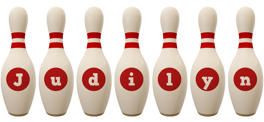 Judilyn bowling-pin logo