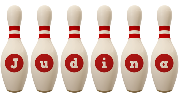 Judina bowling-pin logo