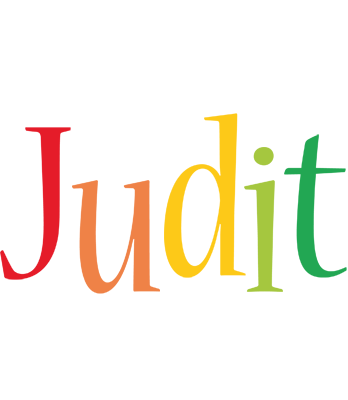 Judit birthday logo