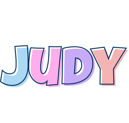 Judy pastel logo