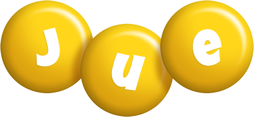 Jue candy-yellow logo