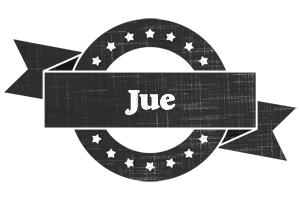 Jue grunge logo