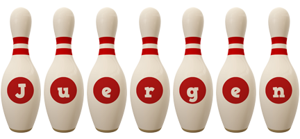 Juergen bowling-pin logo