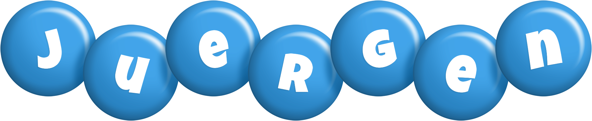 Juergen candy-blue logo