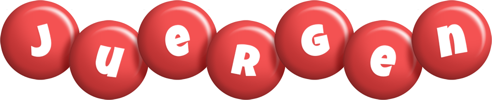 Juergen candy-red logo