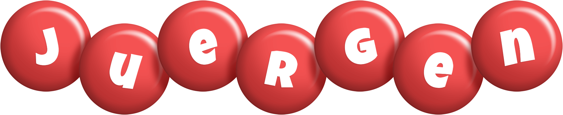 Juergen candy-red logo